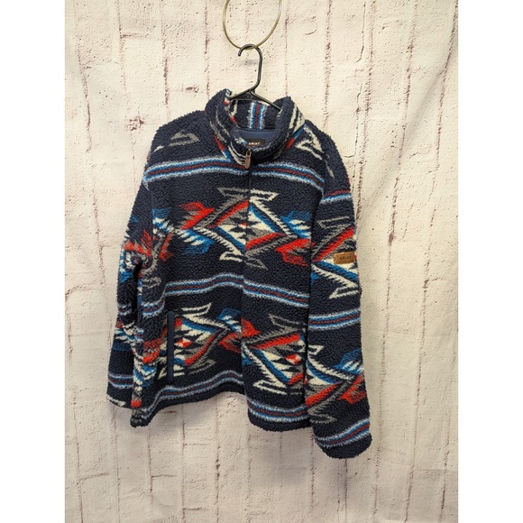 Ariat Other - Chimayo Ariat Fleece Jacket Mens Size XXL Sherpa Full Zip‎ Aztec Western Cowboy